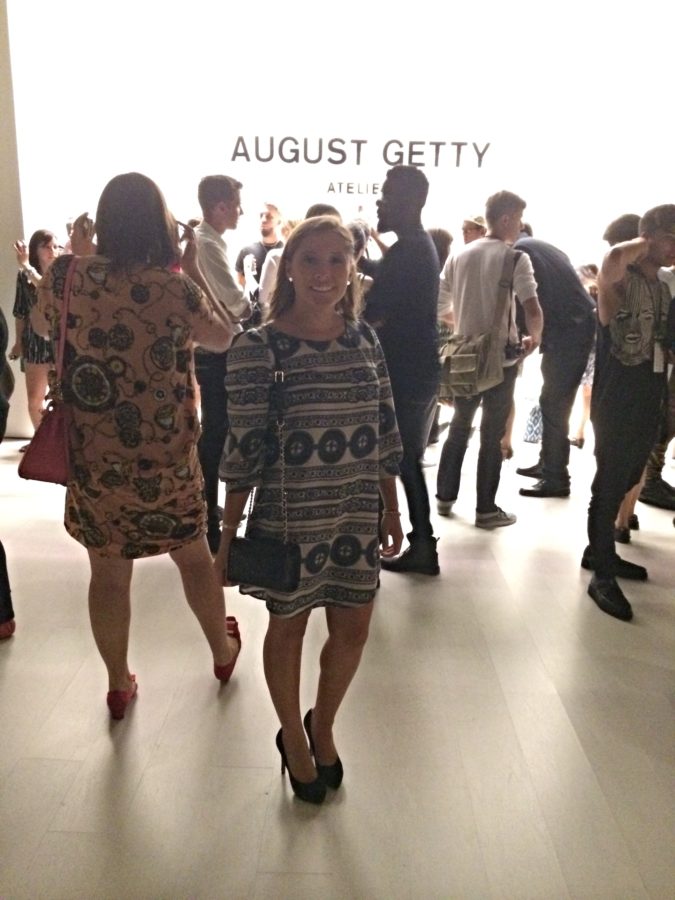 Senior Nathalia Rojas at the August Getty show in Manhattan for New York Fashion Week.