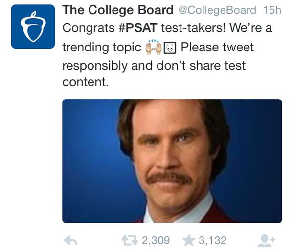 College board response to #PSAT