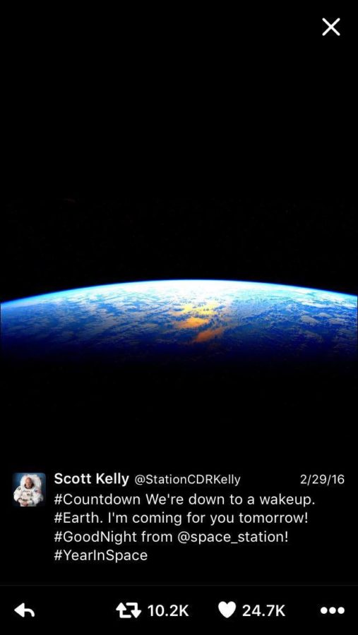 Astronaut Scott Kelly achieves a long feat in space