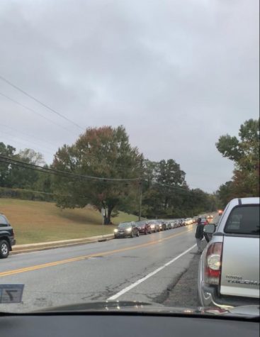 Students parking on Sutton Road.