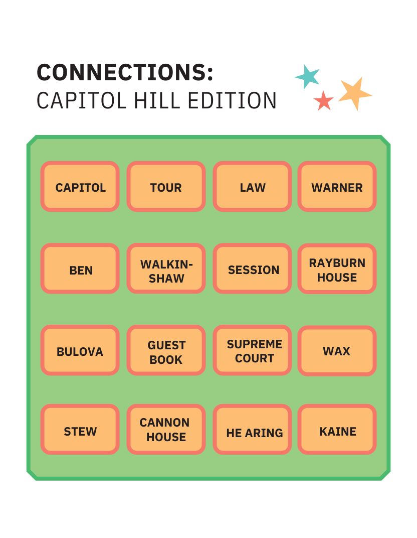 Capitol Hill Connections Answers